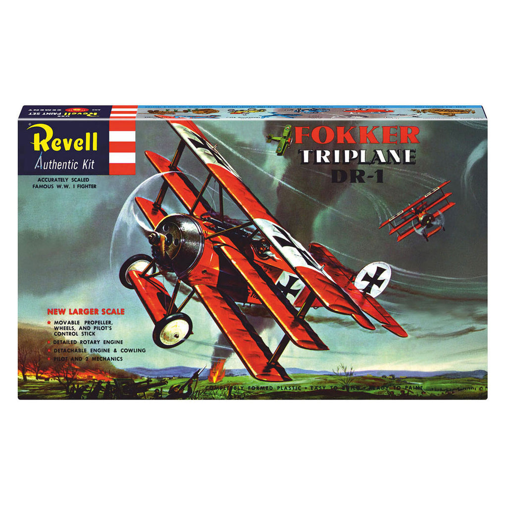 Revell modelbouwpakket fokker triplane dr.1 - 75 years plastic modelling 1:28 - 60dlg.