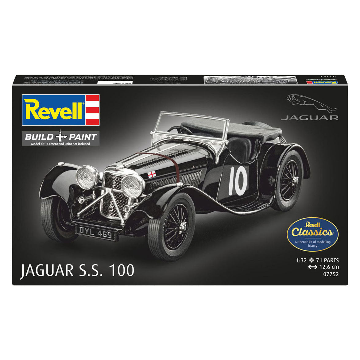 Revell - modelbouwpakket jaguar ss 100 1:32 - 71dlg.