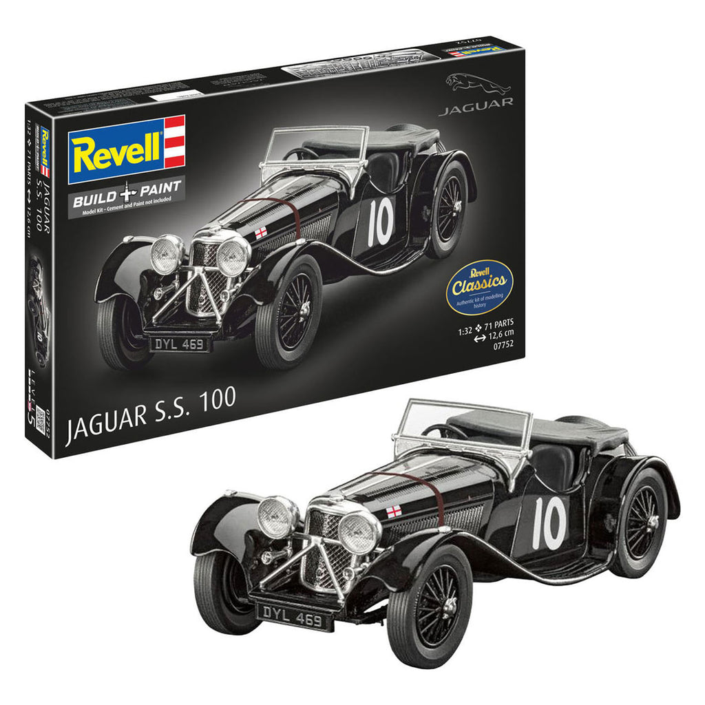 Revell - modelbouwpakket jaguar ss 100 1:32 - 71dlg.