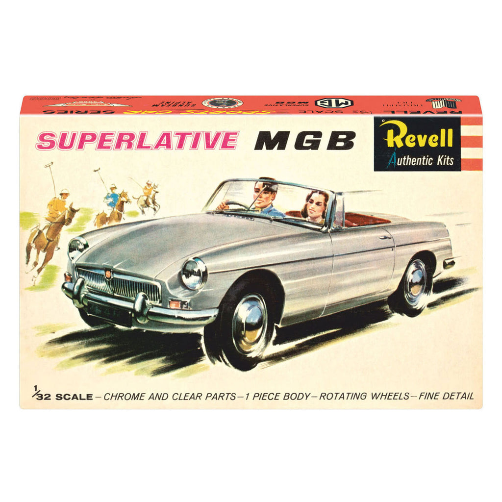 Revell - modelbouwpakket mgb roadster - 75 years plastic modelling 1:32 - 64dlg.