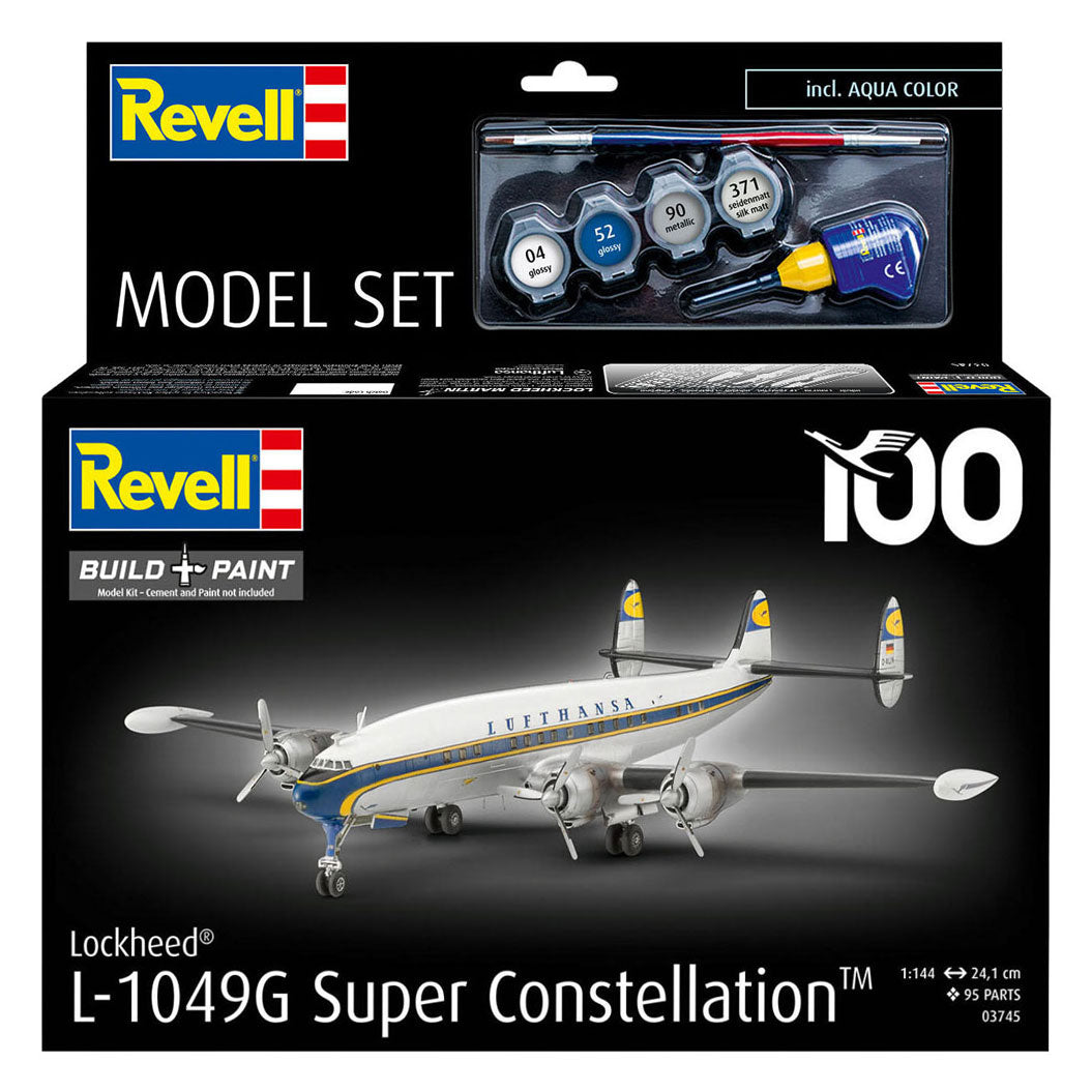 Revell - modelbouwpakket lockheed l.1049g super constellation lufthansa 1:144 - 95dlg.