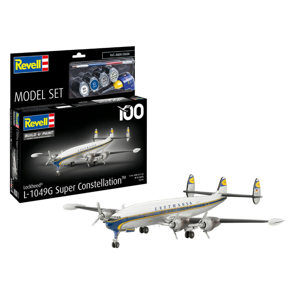 Revell - modelbouwpakket lockheed l.1049g super constellation lufthansa 1:144 - 95dlg.