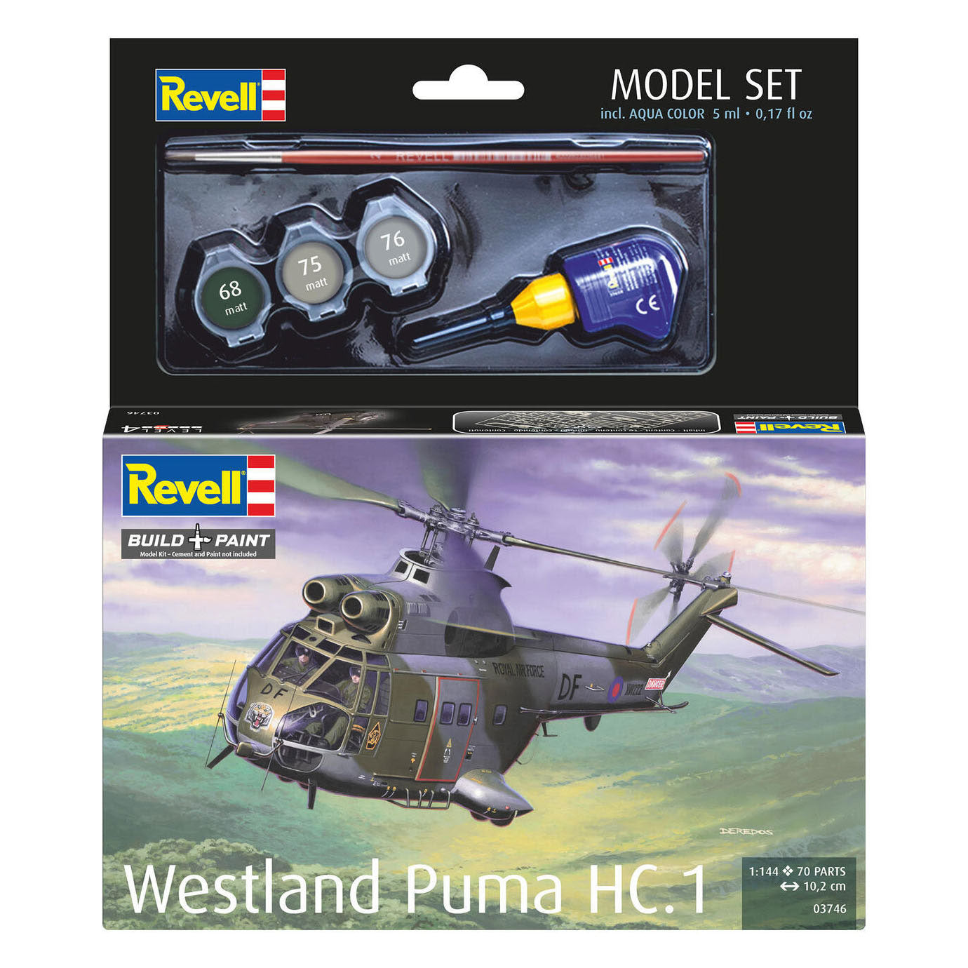 Revell - modelbouwpakket westland puma hc.1 1:144 - 68dlg.