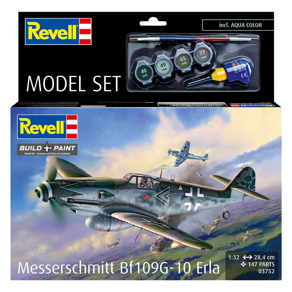 Revell - modelbouwpakket model set messerschmitt bf109g-10 erla 1:32 - 147dlg.