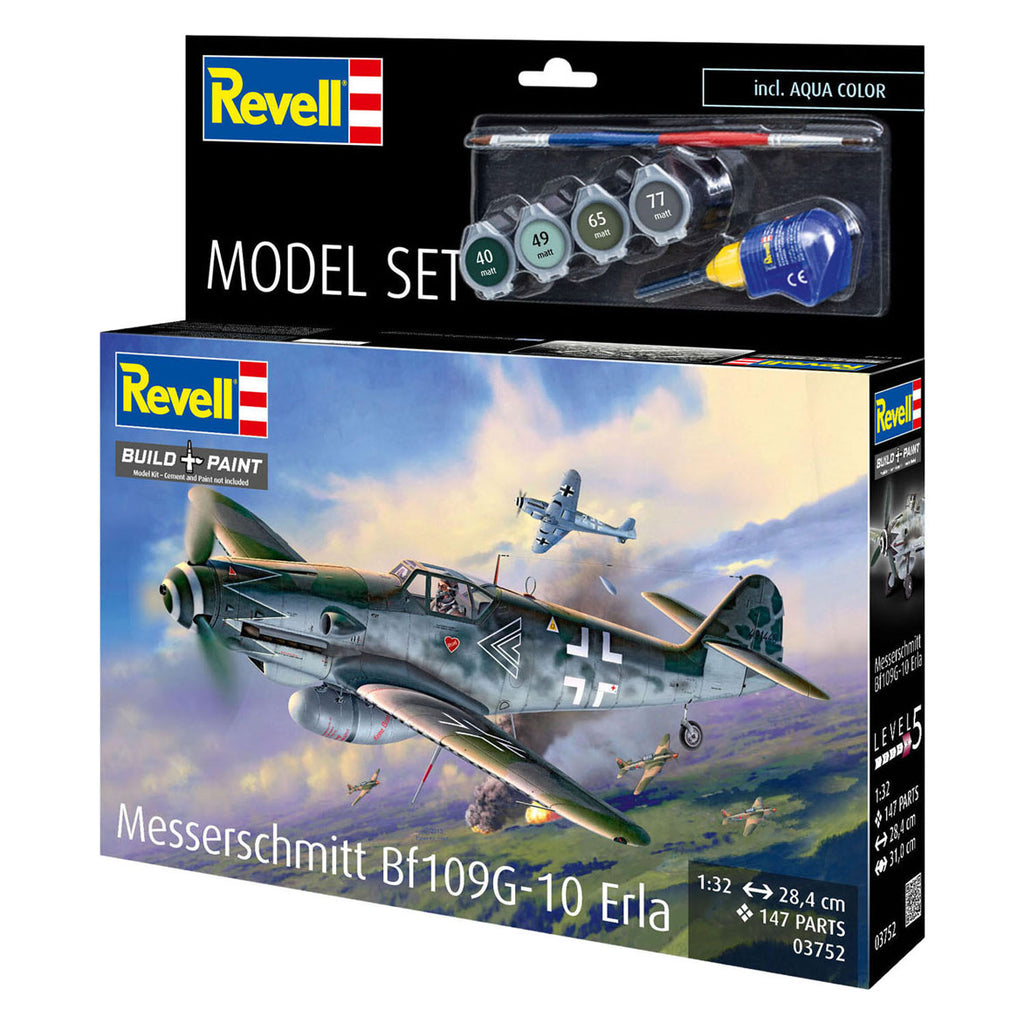 Revell - modelbouwpakket model set messerschmitt bf109g-10 erla 1:32 - 147dlg.