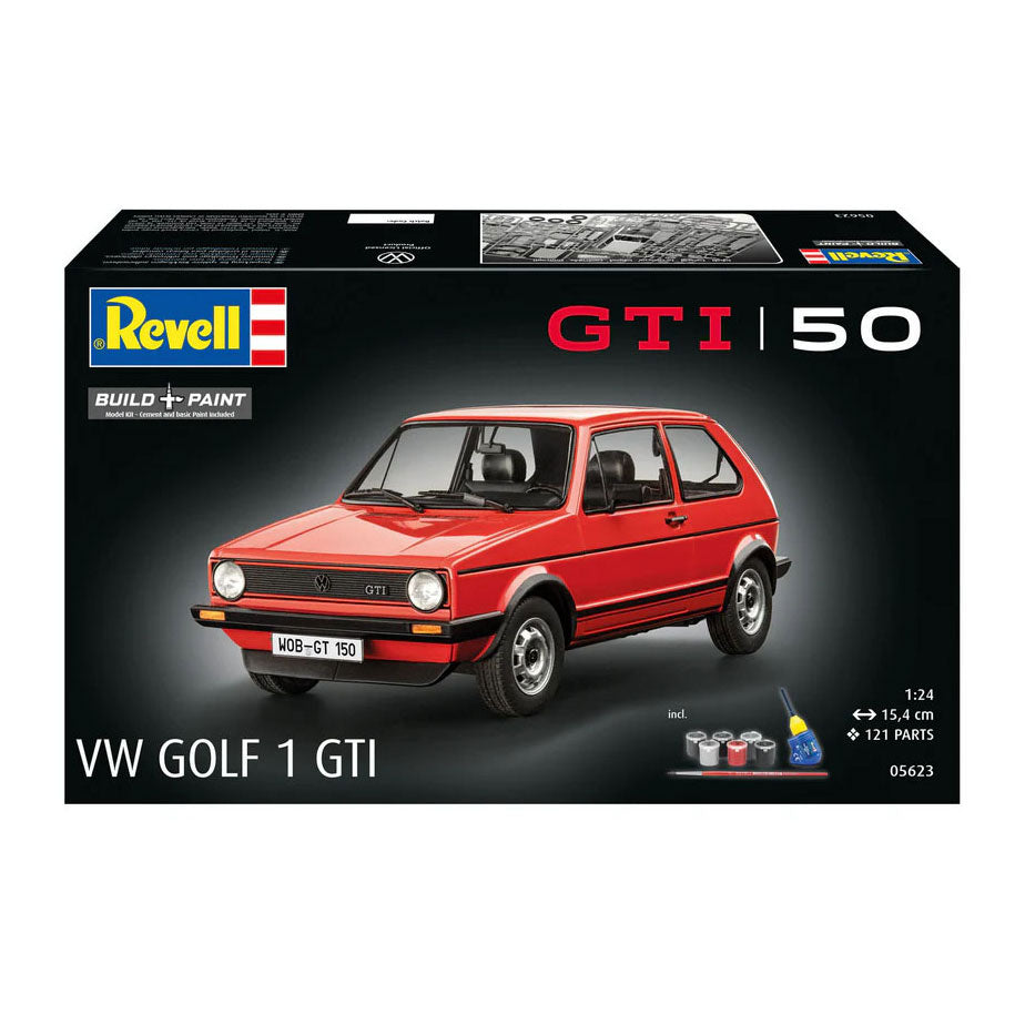 Revell - modelbouwpakket gift set 50 years of the vw golf 1 gti 1:24 - 121dlg.