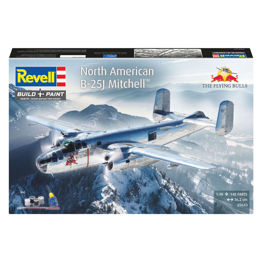 Revell - modelbouwpakket gift set b-25j mitchell: flying bulls 1:48 - 148dlg.