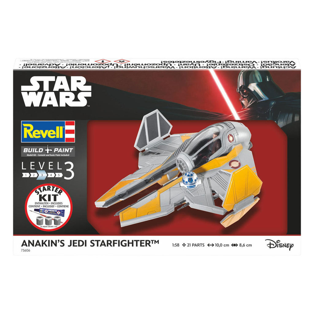 Revell - modelbouwpakket starter kit anakin's starfighter 1:58 - 21dlg.