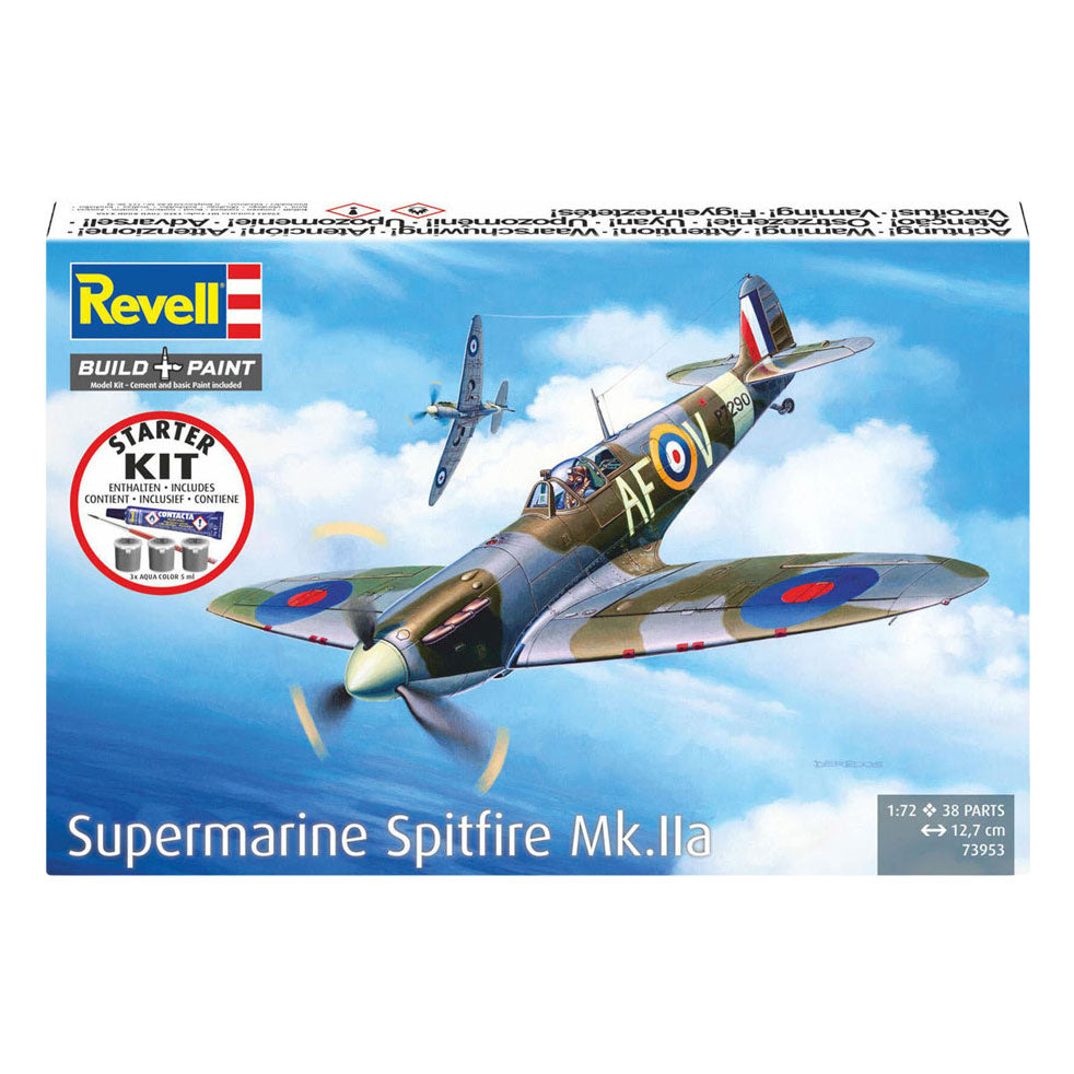 Revell modelbouwpakket starter kit spitfire mk.iia 1:72 - 38dlg.