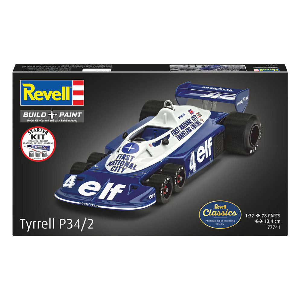 Revell - modelbouwpakket starter kit tyrrell p34/2 6-wheeler 1:32 - 105dlg.
