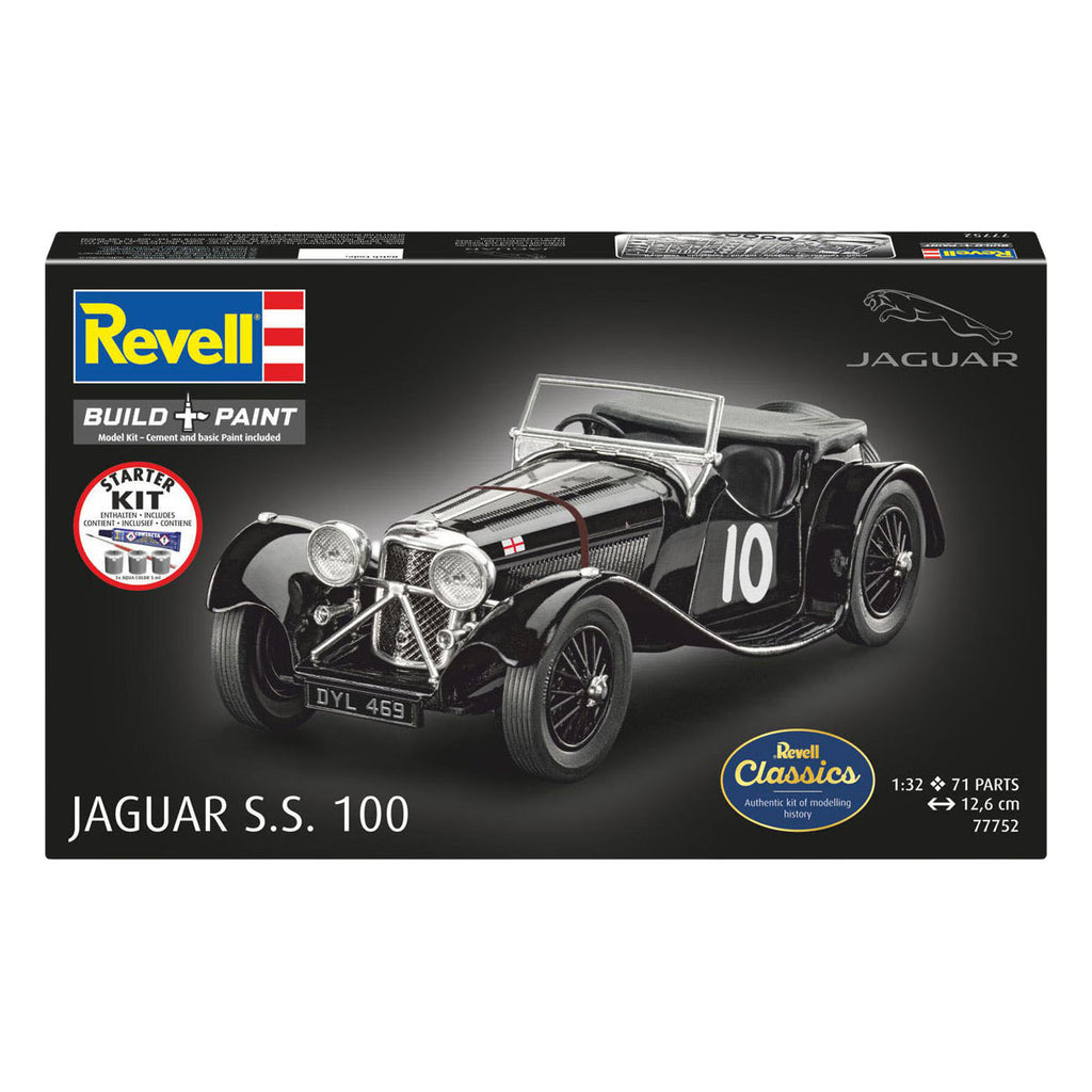 Revell - modelbouwpakket starter kit jaguar ss 100 1:32 - 75dlg.