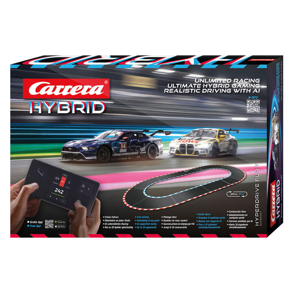 Carrera - hybrid racebaan hyperdrive fury - 1:50