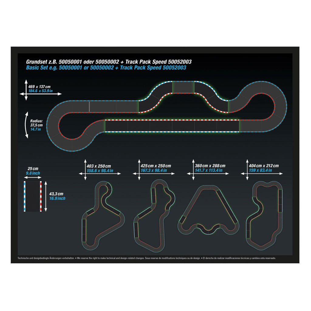 Carrera - hybrid baanstukken track pack 1 - 10dlg.