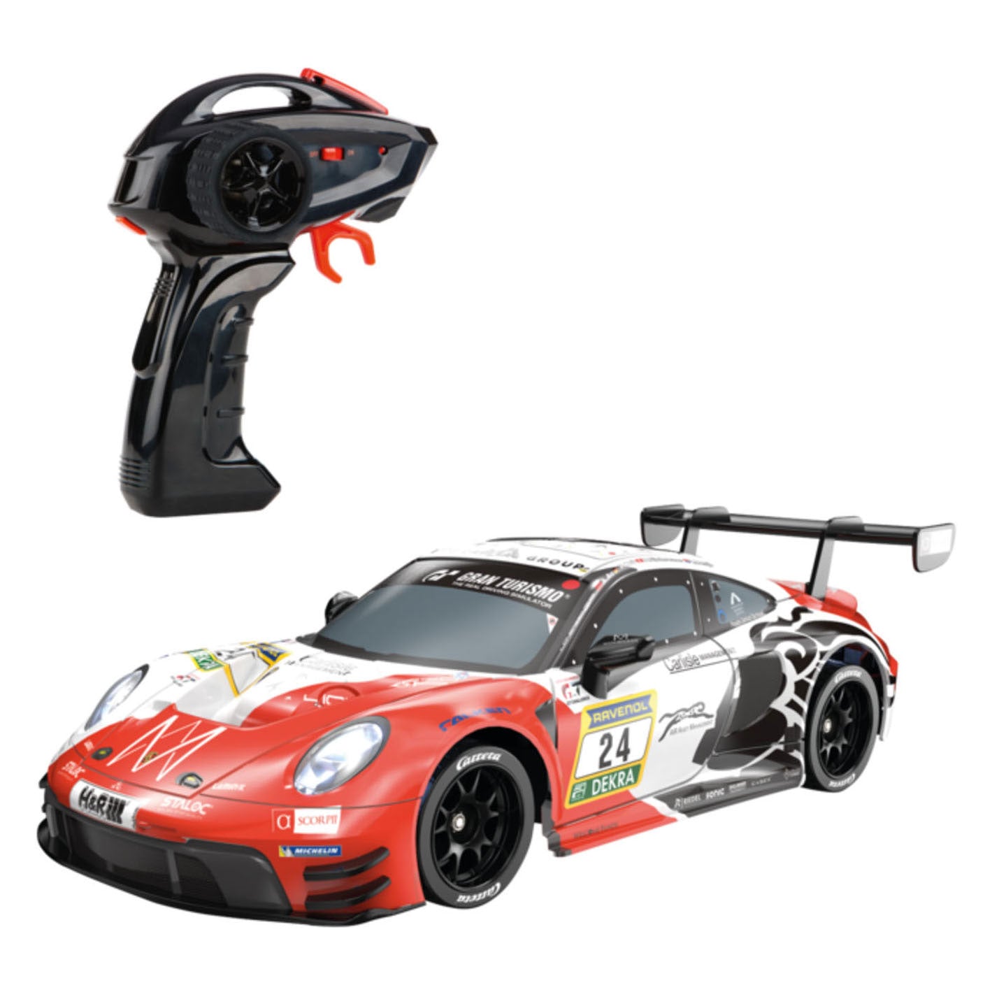 Carrera - rc 24ghz porsche 911 gt3 r lionspeed gp no.24 - 1:16