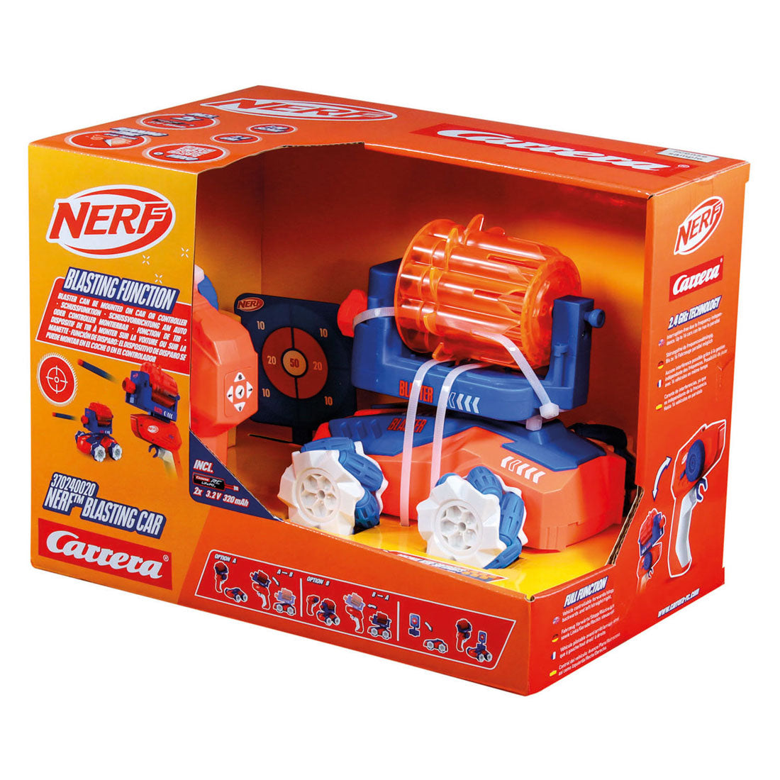 Carrera - rc 24ghz nerf blasting car