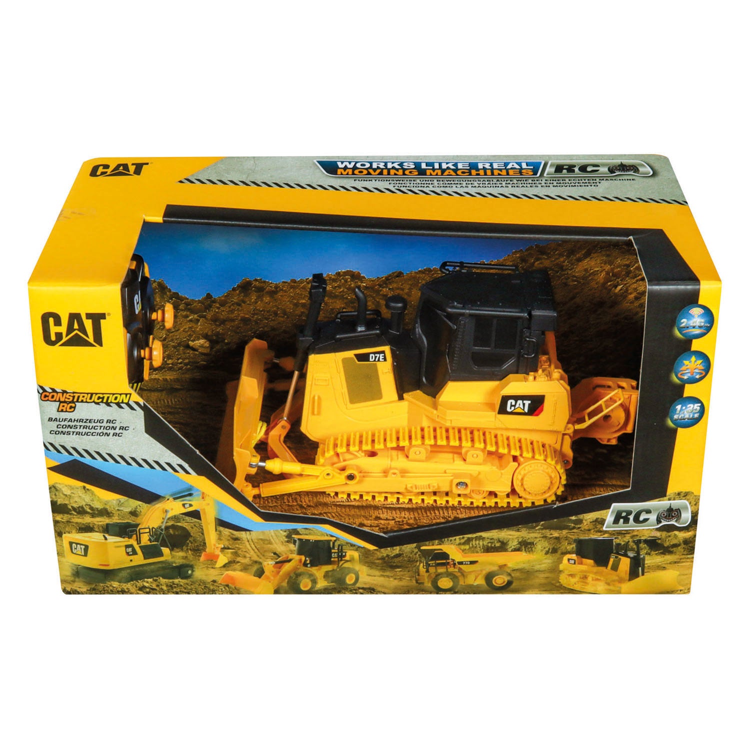 Carrera - rc 24 ghz cat d7e bulldozer - 1:35
