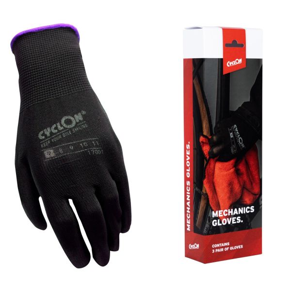 Cyclon montagehandschoenen m7 nylon pu zwart paars (20pr)