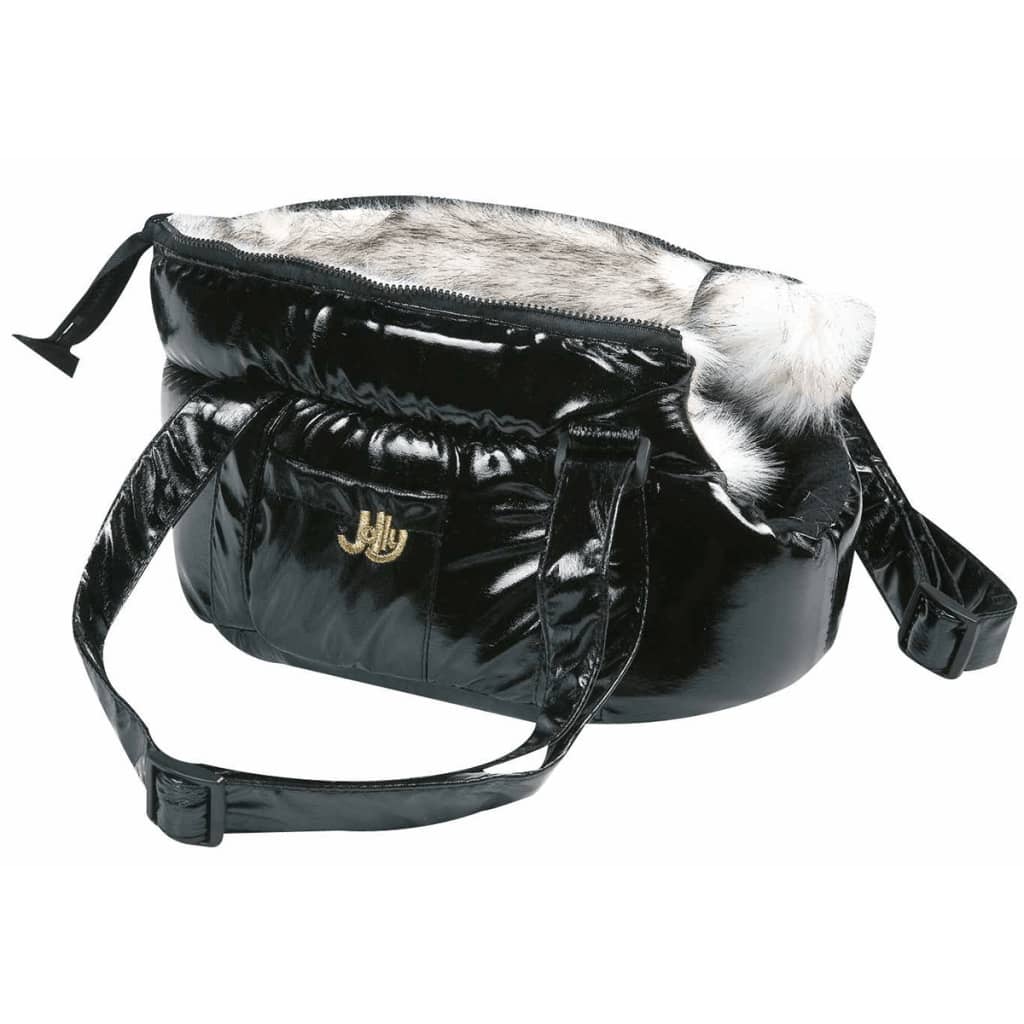 FLAMINGO FLAMINGO Huisdierendraagtas Lola 32x17x42 cm zwart
