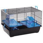 FLAMINGO FLAMINGO Hamsterkooi Jaro 2 50,5x33x32,5 cm zwart en blauw