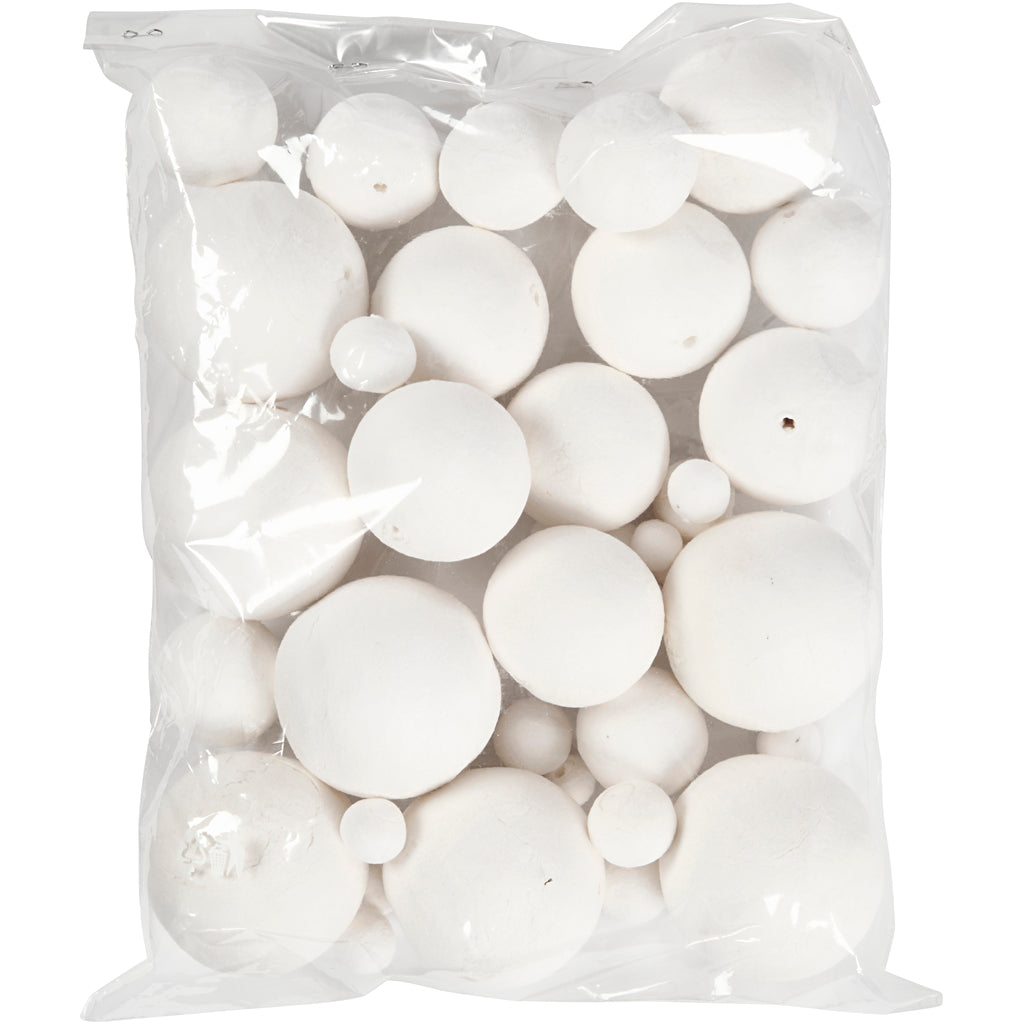Creativ Company - Creativ Company Https://www.cchobby.nl/ballen-d-12-15-20-30-40-50-mm-wit-42-stuk-1-doos