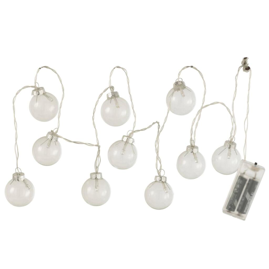 Overige Merken - Overige Merken Led snoer glazen bollen 165 cm