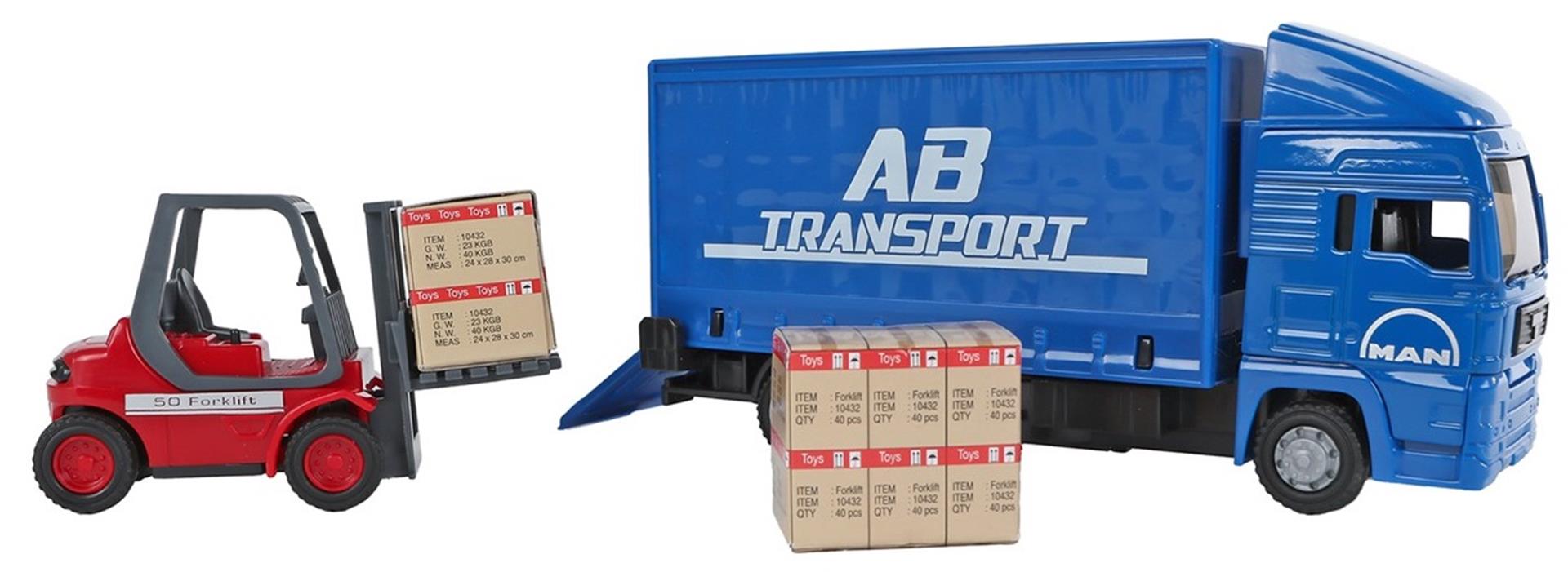 Man vrachtwagen 17cm + vorkheftruck 10cm