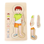 Small foot - houten lichaamspuzzel jongen, 29st.