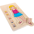 Small Foot - houten lichaamspuzzel meisje 29st.