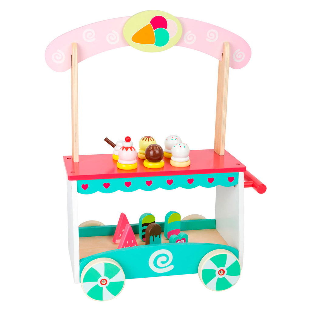 Small foot - houten ijscokar met accessoires