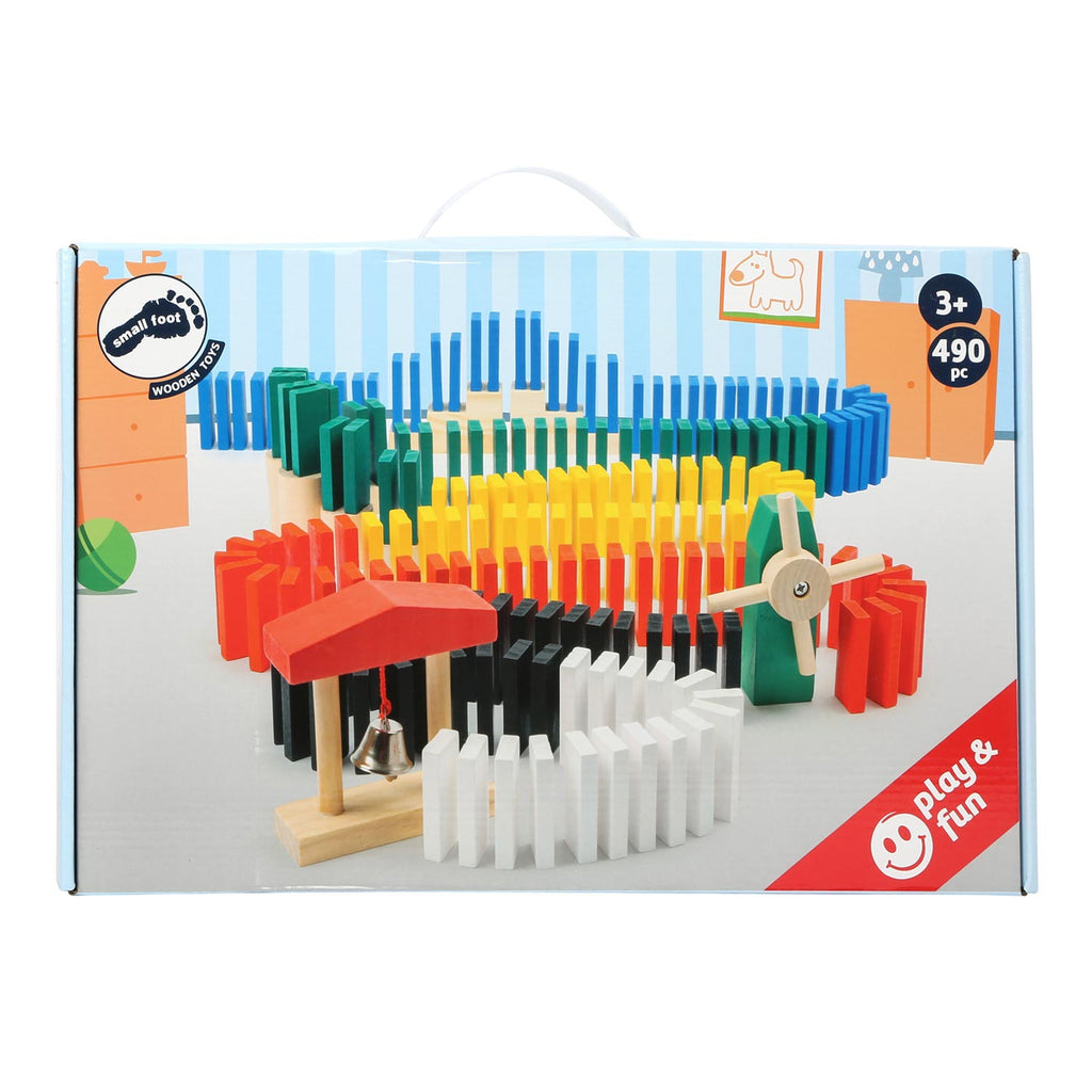 Small Foot - houten domino rally 490dlg.