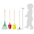 Small Foot - houten kinder tuingereedschap 4dlg.