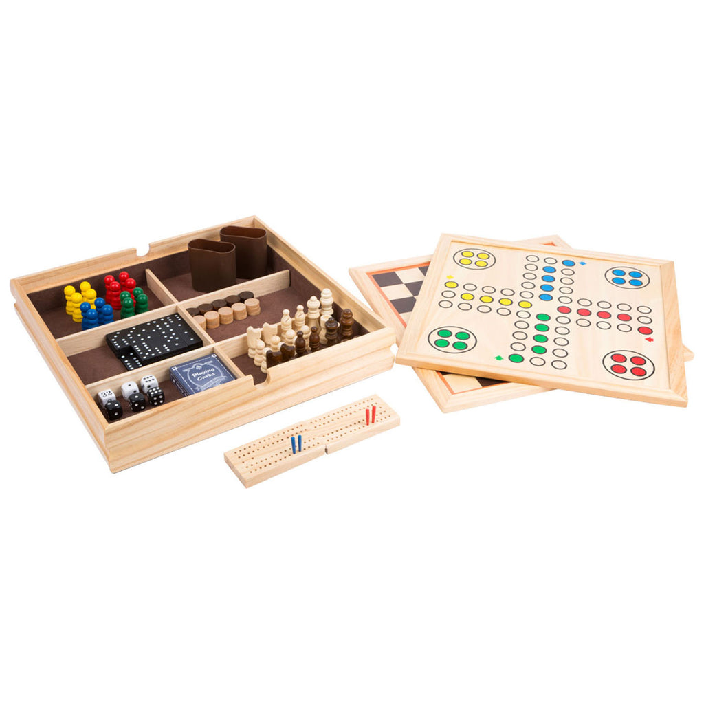 Small Foot - houten klassieke spellen 9in1