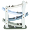 Small foot - houten autobaan blauw met 4 auto's