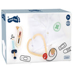 Small foot - dokterjas met houten accessoires, 4dlg.