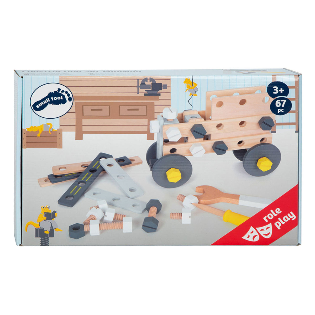 Small Foot - houten constructieset miniwob 67dlg.