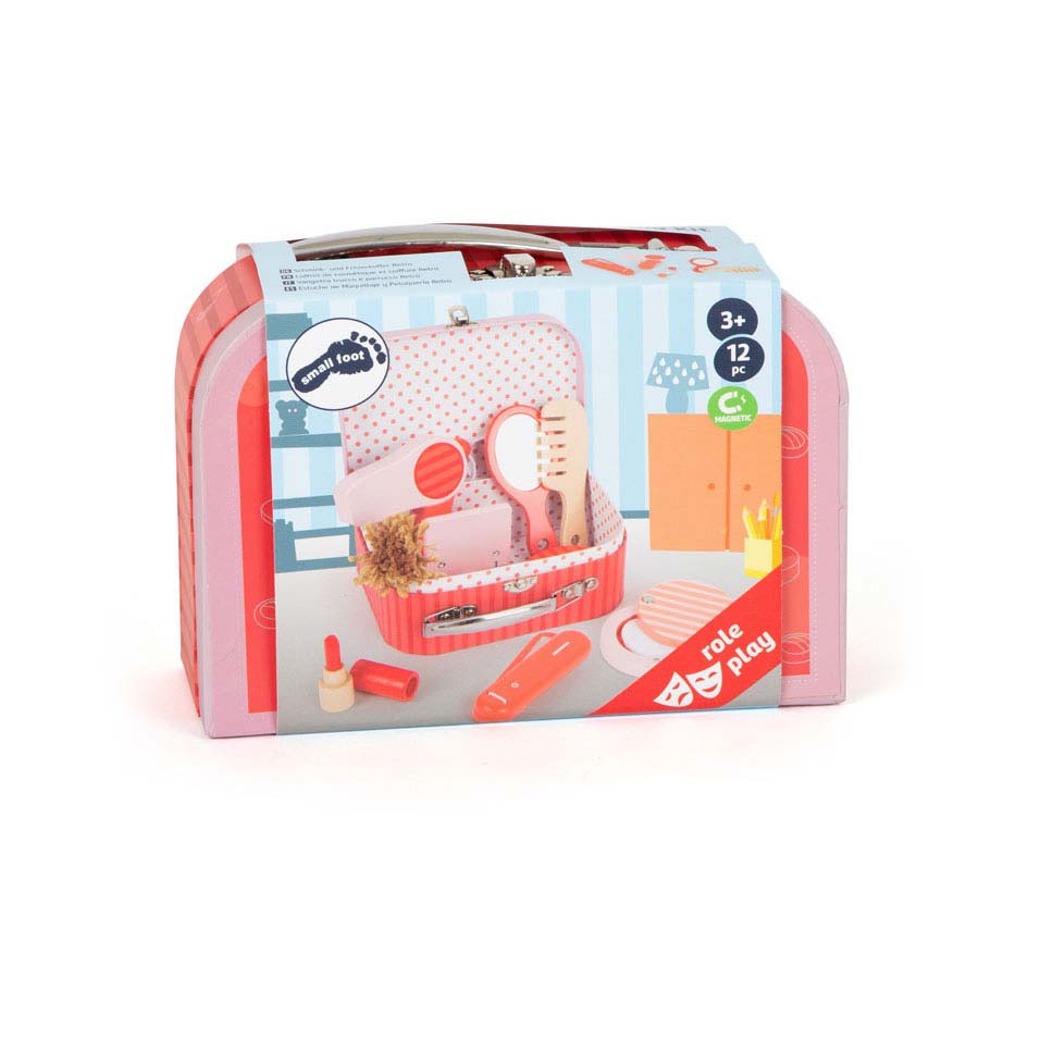 Small foot - houten retro speel make-up in koffer