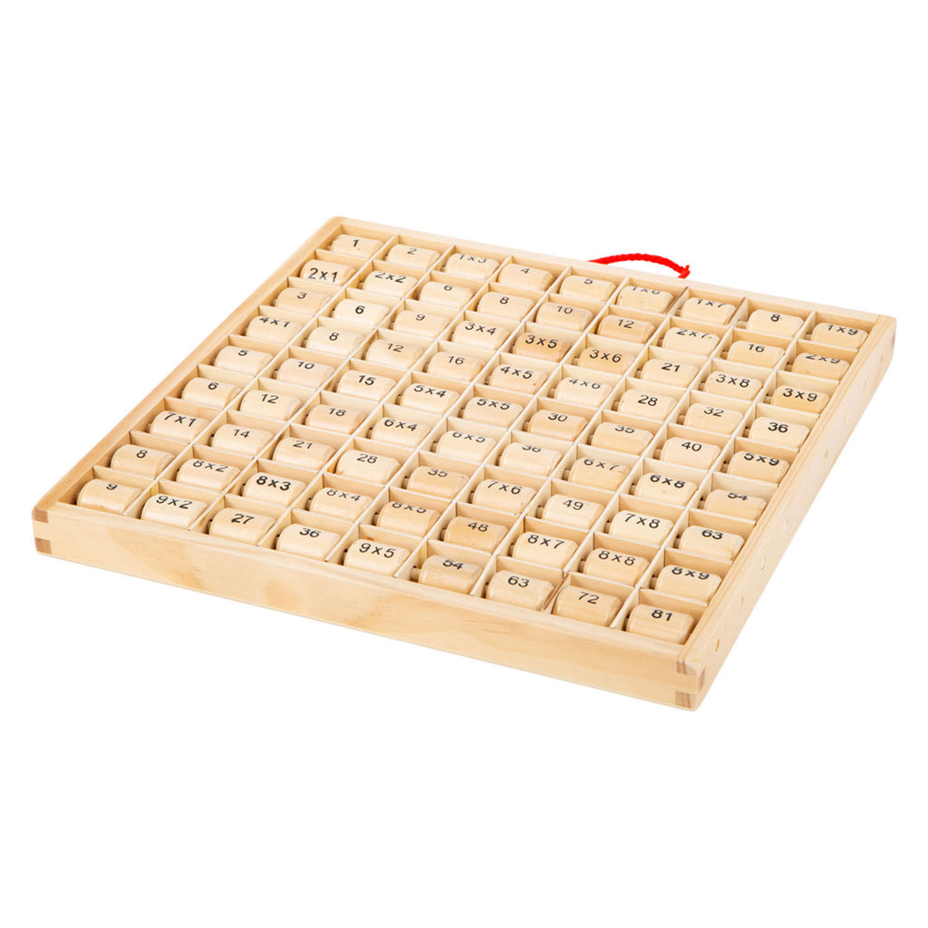 Small foot - houten vermenigvuldigingstabel 1x1