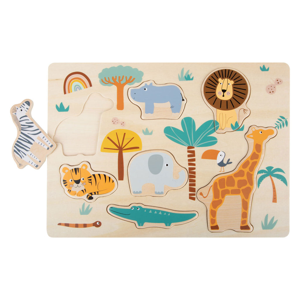 Small foot - houten puzzel safari
