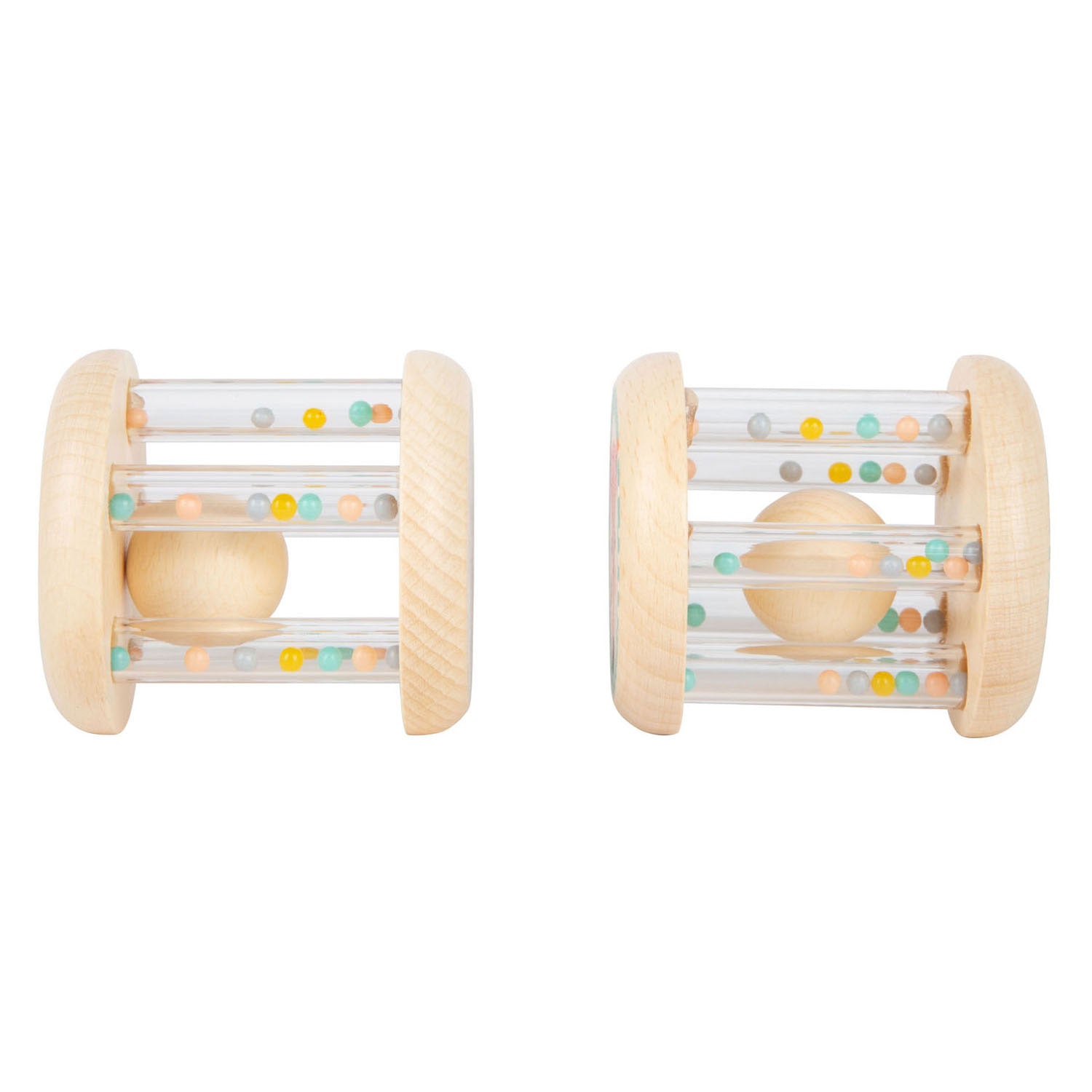 Small Foot - houten rammelaar dier set van 2