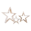 Small foot - houten decoratieve sterren, 3st.