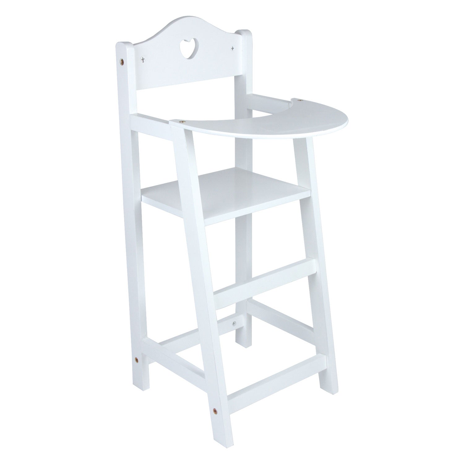 Small foot - houten poppenstoel wit