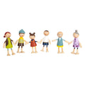 Small foot - houten poppenhuis familie buigbaar, 6st.