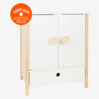 Small Foot - houten poppen kledingkast little button met hangers 3dlg.