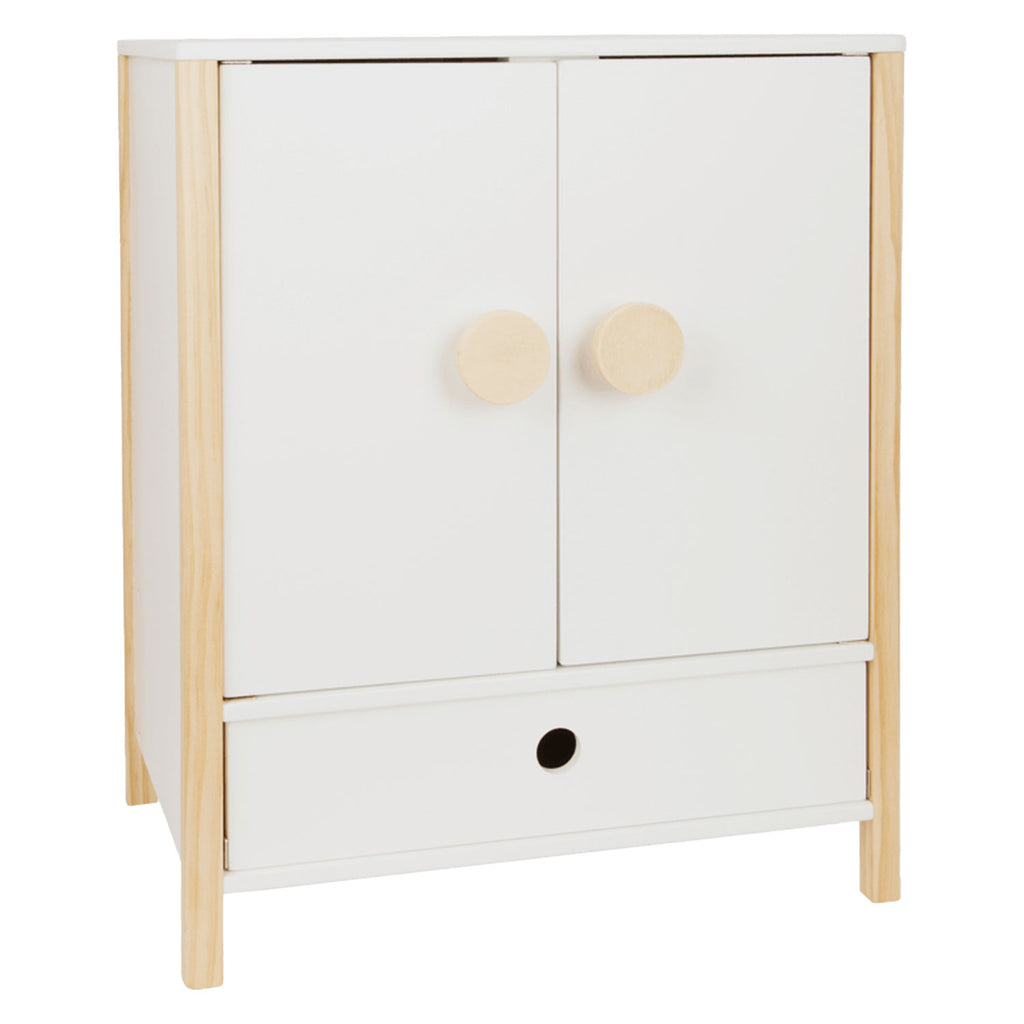 Small Foot - houten poppen kledingkast little button met hangers 3dlg.