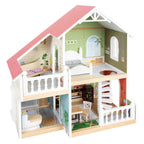 Small foot - houten urban villa poppenhuis met meubeltjes, 9dlg.
