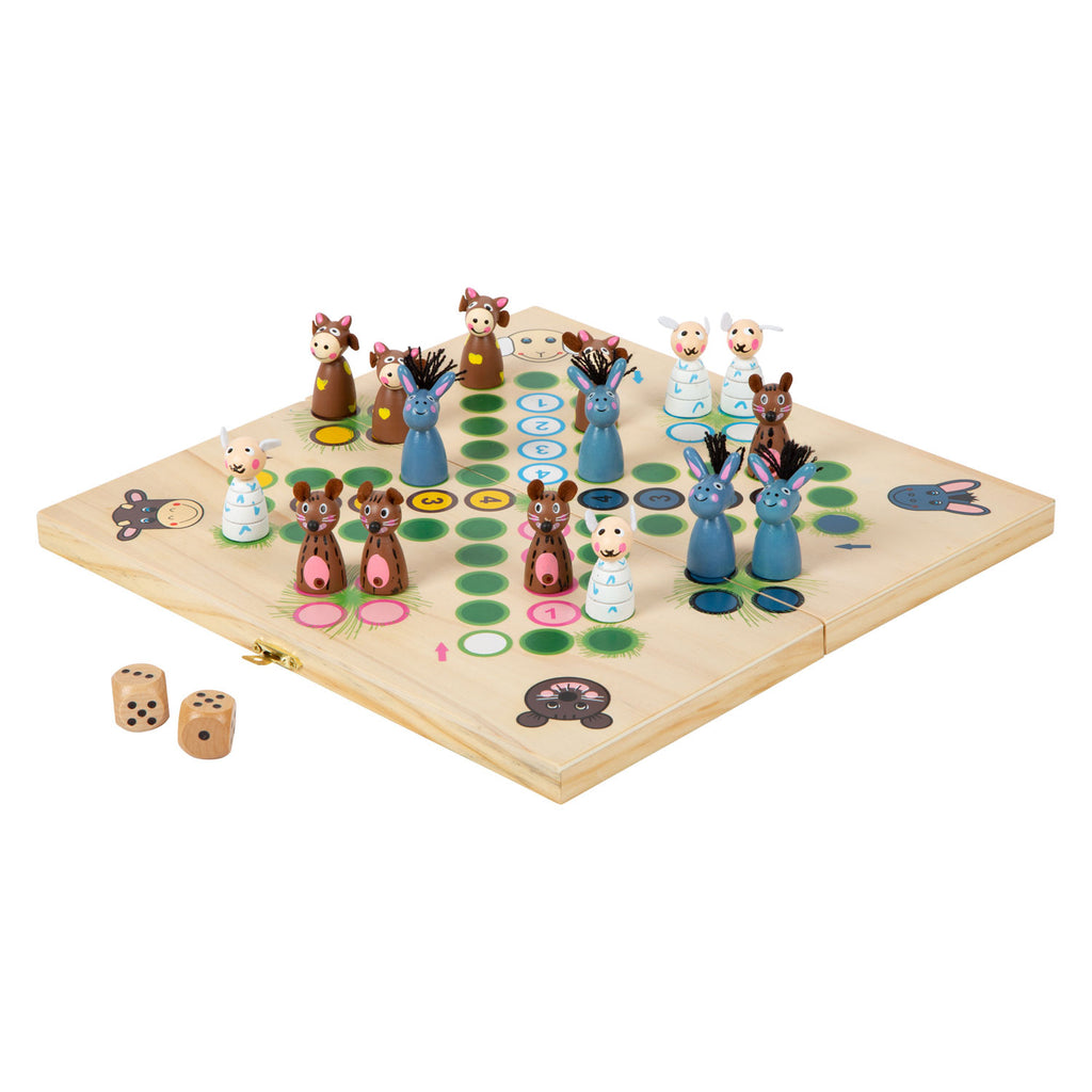 Small foot - houten ludospel boerderijdieren