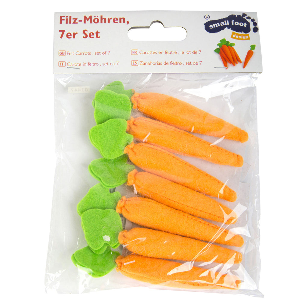 Small Foot - speelgoedeten wortels vilt 7dlg.
