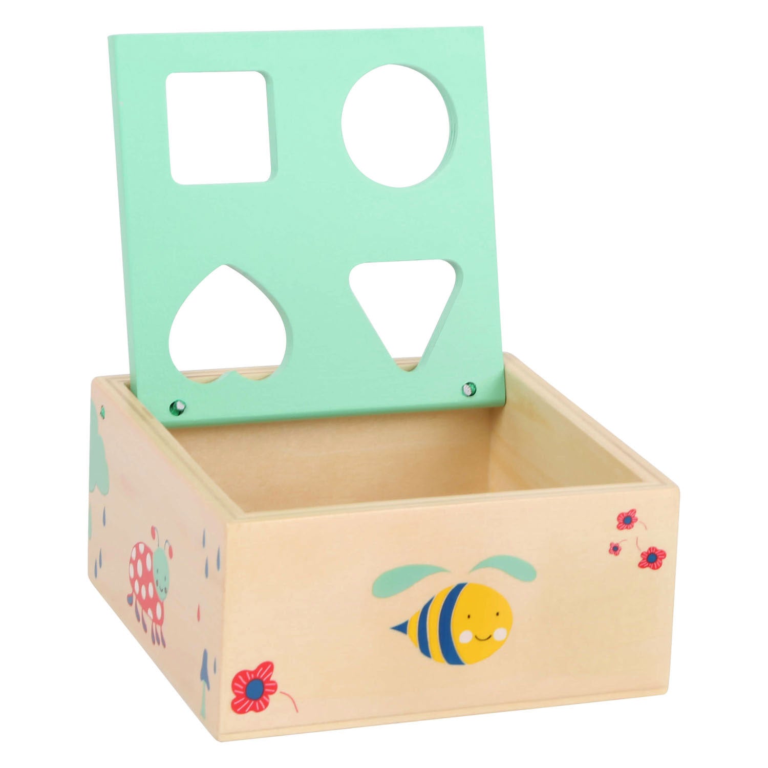 Small foot - houten vormenstoof met blokken natuur, 5dlg.