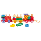 Small foot - houten stapelblokken trein, 16dlg.