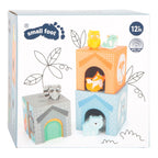 Small Foot - stapeltoren met bosdieren pastel 10dlg.
